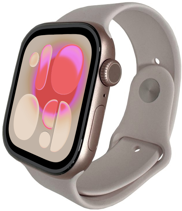 Apple Watch Series 11 GPS – 42 mm – Roségold Aluminium – Sportarmband Blassrosa (S/M)